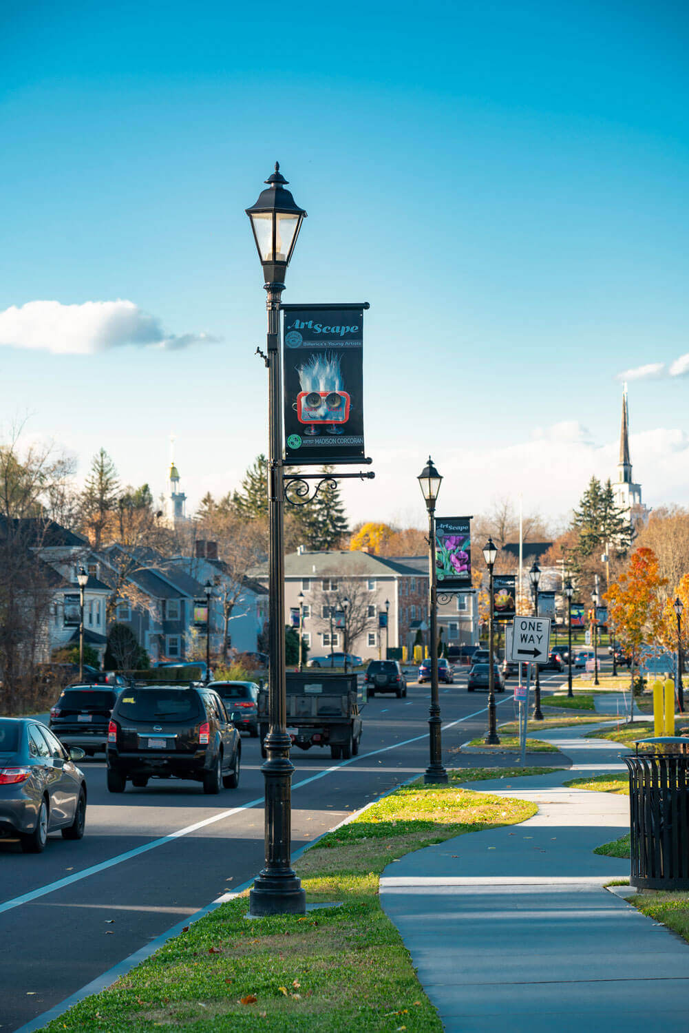 Billerica MA Historic Landmark Lighting Yankee Doodle Town Street Lights