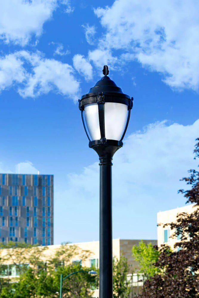 Spring City Cast Street Light Close Up